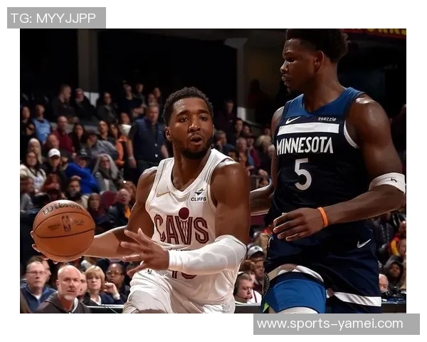 骑士半场领先森林狼米切尔华子双双发力双方多名球员得分上双